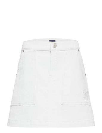 D2. Patch Pocket Twill Skirt White GANT