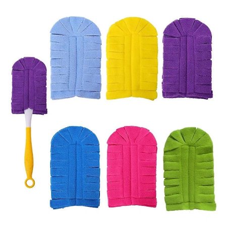 Støvmopp Refill for Swiffer Støvmopp Forlenget Håndtak - Gjenbrukbare Kraftige Støvmopp Refiller 360 for Swiff