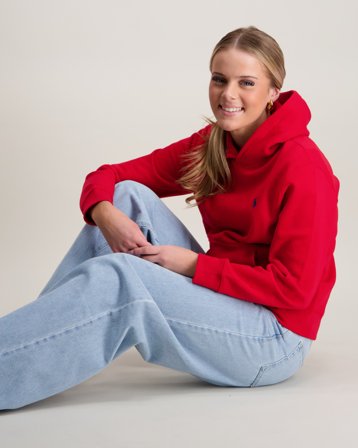 Polo Ralph Lauren Fleece Hoodie Punainen Hupparit/Hoodie Tytöt - Kids Brand Store