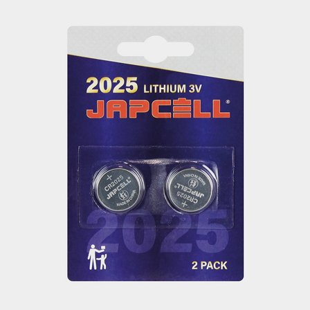CR2025 baterie / knoflíkové baterie Japcell, 3 V, lithium (CR), 2-pack