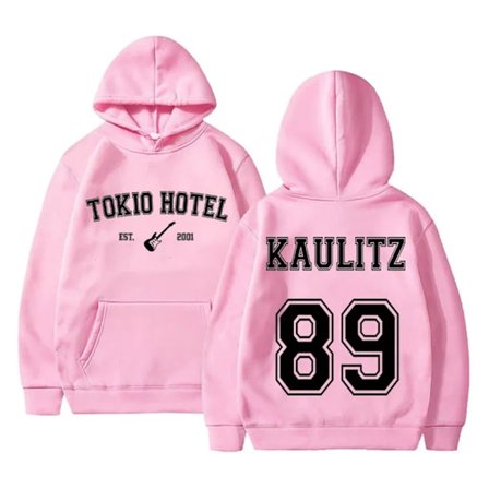 Tokio Hotel Hoodies Rockband Pullovers Bill Kaulitz Tryckad Sweatshirt Kaulitz 89 Hoodie Y2k Streetwear Tokio Hotel Sweatshirts