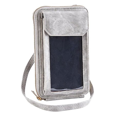 PU Mobiltelefon Väska Touchscreen Mobiltelefon Förpackning Mobiltelefon Liten Väska Mode Växel Väska