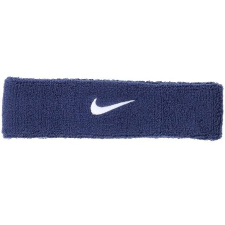 Nike - Blå headband Beanie - Swoosh Classic Navy Headband @ Hatstore