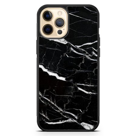 Bjornberry Hårdskal iPhone 12 Pro Max - Svart Marmor