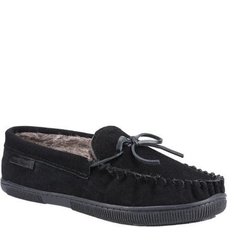 Hush Puppies Ace Suede Tofflor 7 UK Svart