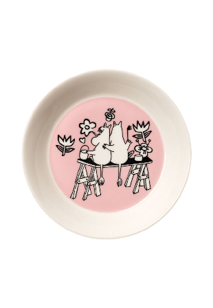 Arabia Mumin tefat 15cm Kärlek 30 Mattallrikar Rosa 15 CM