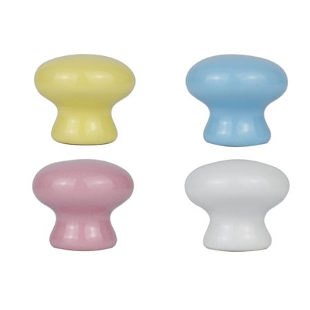 4 stycken tecknade barnrum keramiska enkelhåls köksdörr