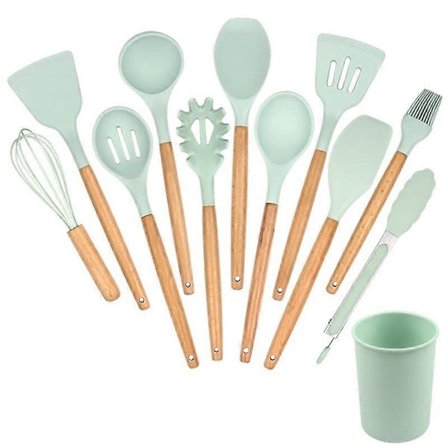 12 stk. Silikon Kjøkkenredskapssett