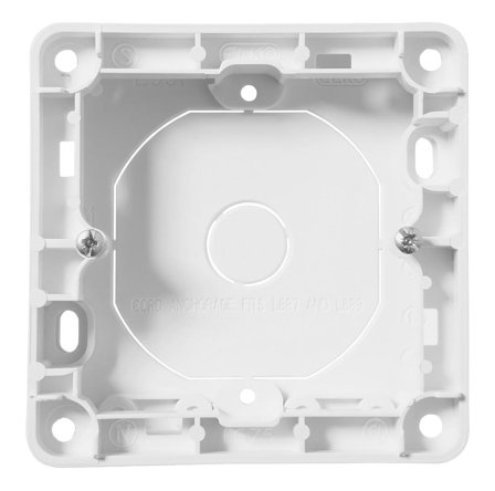 Elko EKO30187 Förhöjningsram renvit, apparatdjup 20 mm 1-fack, apparatens höjd 84 mm, Strömbrytare & vägguttag
