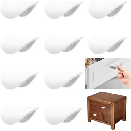 10 stk. selvklæbende dørhåndtag skab, selvklæbende altanhåndtag, selvklæbende skuffehåndtag, selvklæbende skabshåndtag