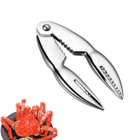 Hummertang, Vintage Rustfritt Stål Tang, Krabbe Tang for Sjømat