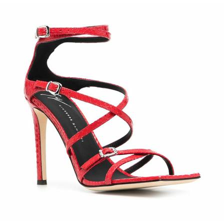 Giuseppe Zanotti, High Heel Sandals Czerwony, Kobieta, Rozmiar: 39 EU