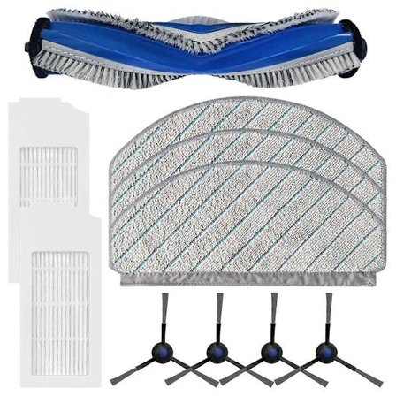 Kompatibel med Ecovacs Deebot N20/N20 Plus/N20 Pro Plus Robotdammsugare Ersättningsdelar Huvudborste Sidoborste HEPA-Fil-Perfet