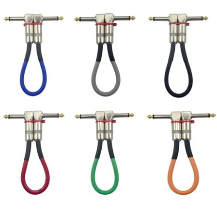 6 X kitara patch pedaali kaapeli