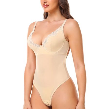 Dam Slimmande Shapewear Body Tummy Control Trosor Body Shaper Bröllopsfest Modellering Underkläder String Inbyggd BH Camisoles