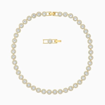 SWA Smykker Ny Engel Halskæde Charmerende og Elegant Farve Rund Dekorativ Pige Romantisk Luksus Gave Smykker