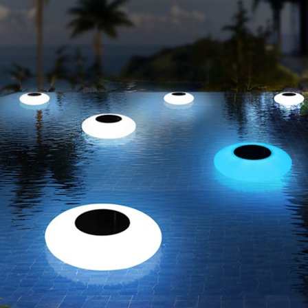 Simbassänglampor Solar flytande trädgårdslampor