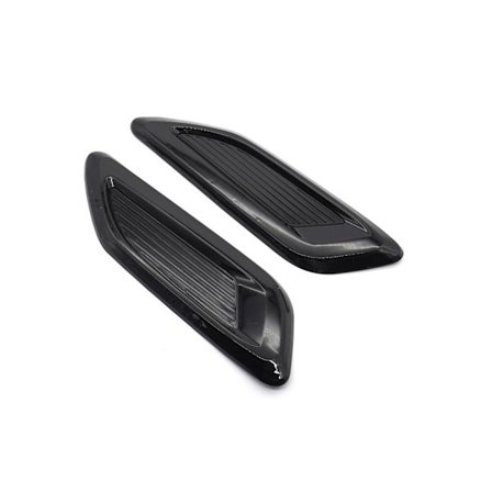 Bil Allmän Exteriör Modifikation Delar Huv Insug Scoop Turbo Huv Vent Cover Vent Cover - Svart