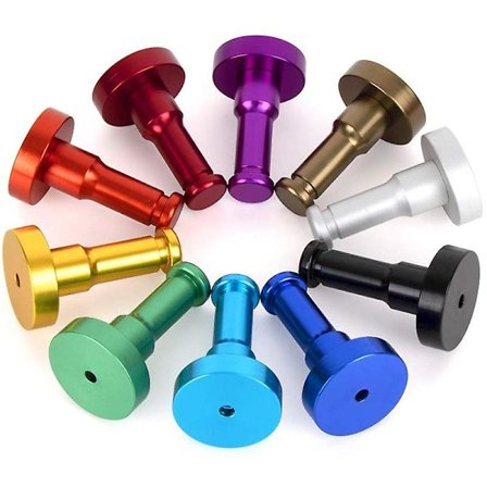 10 stk. vægmonterede knager i 10 farver, flerfarvet sæt med kraftige knager til enkelt væg