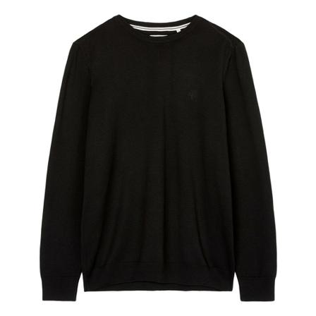 Marc O'Polo, Round-neck Knitwear Zwart, Heren, Maat:S,Katoen
