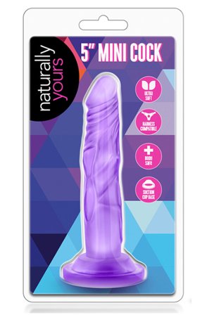 Kjøp Naturally Yours Mini Cock Purple 14,5cm - Liten dildo | God pris