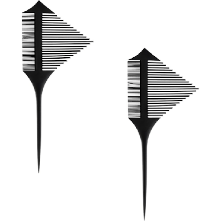 Profesjonell hårkam Høydepunktskam 2 stk Hårfarging Hårkam Antistatisk Motstandsdyktig Kam, Fin og Bredtannet Frisørkam