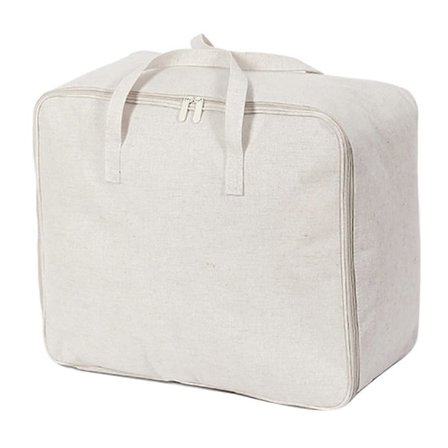 Opbevaringspose til tøj med håndtag, lynlåslukning, stor kapacitet, støvtæt, vaskbar, fugtbestandig, foldbar, til rejser, flytning, dyne, tæppe, 