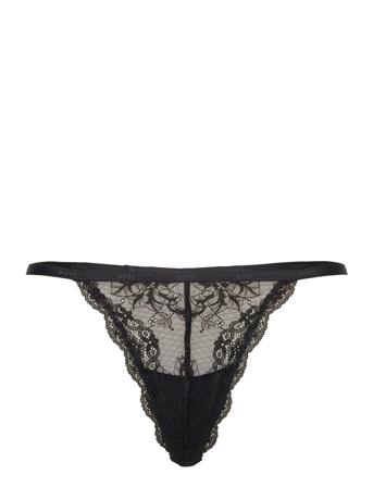 Thong Lace Stringtruse Undertøy Svart BOSS*Betinget Tilbud