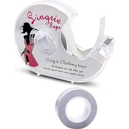 Mote Tape, 2 ruller med dobbeltsidig tape for kroppen, adh, ZQKLA