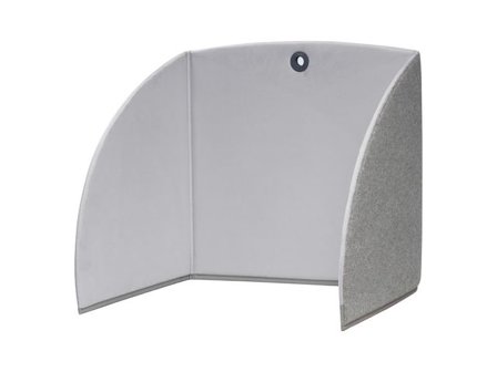Matting Bordsskärm 58 cm, grå - Lyreco - Skolmöbler och inredning - Ljudabsorbenter - Bordskärmar