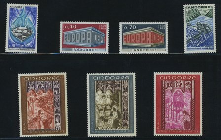 Fransk Andorra - Årgang 1969 - Postfrisk