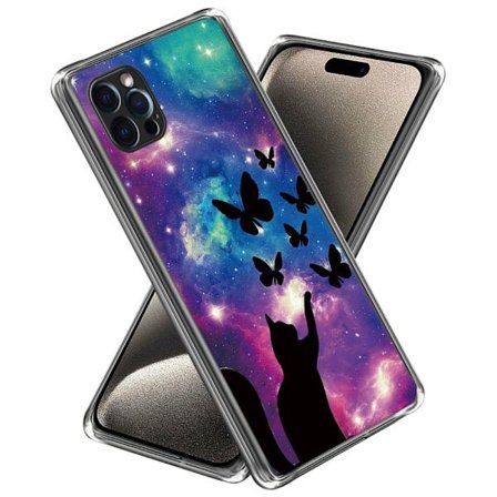 Deco iPhone 16 Pro Max cover - Kat Og Sommerfugle