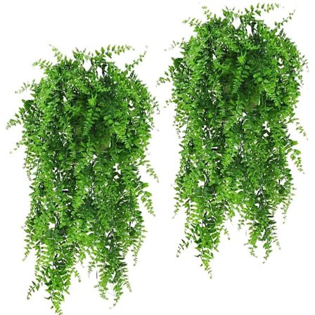 2 Pakkia Tekoheinä Riippuva Viiniköynnös Saniainen Ulkokäyttöön UV-Kestävä Tekoheinä Riippuva