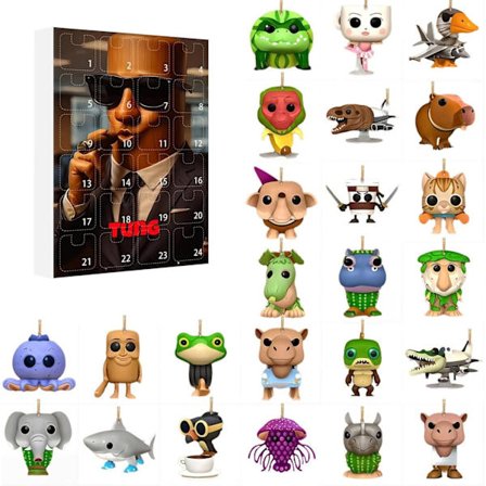 Tung Tung Tung Sahur Adventskalender, 24 dagers nedtellingskalender, 2025 Adventskalenderkolleksjon Dekorativ gave - Perfekt