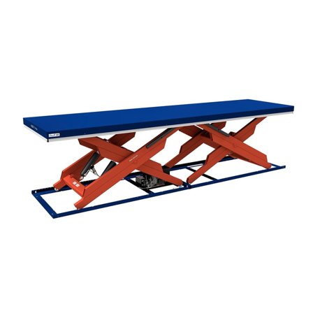 Løftebord, horisontal dobbelsaks, 6000 kg, 5000x1300 mm