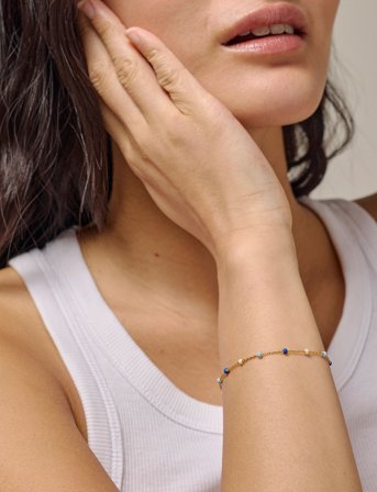 Enamel Copenhagen Lola Bracelet - Blue - ONE SIZE 15 - 19 cm