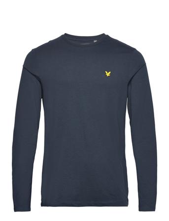 Long Sleeve Martin Top T-shirts Long-sleeved Marineblå Lyle & Scott Sport*Betinget Tilbud