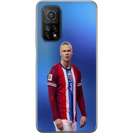 Kompatibelt Mobildeksel til Xiaomi Mi 10T Pro 5G Erling Haaland Manchester City Norge fotball angriper toppspiller utrolig målproduksjon kraftig rask