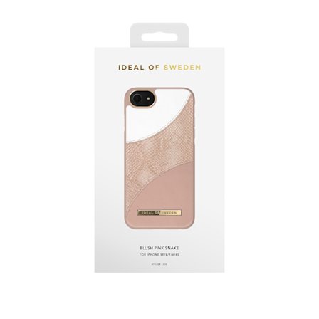 IDeal of Sweden Atelier Case iPhone SE/8/7/6/6S - Blush Pink Snake