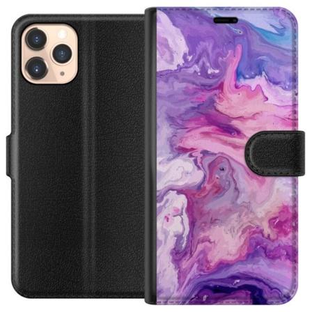 Apple iPhone 11 Pro Lommeboketui Marmor Lilla