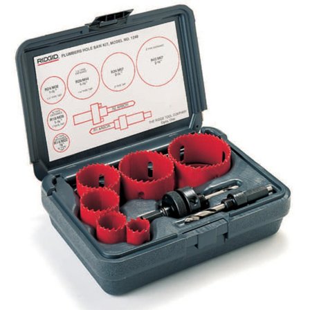 Ridgid 1250 Hullsagsett universalsett, 19–64 mm + 2 stk. holdere, Maskintilbehør & forbruk