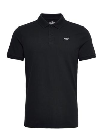 Hco. Guys Knits Polos Short-sleeved Musta Hollister