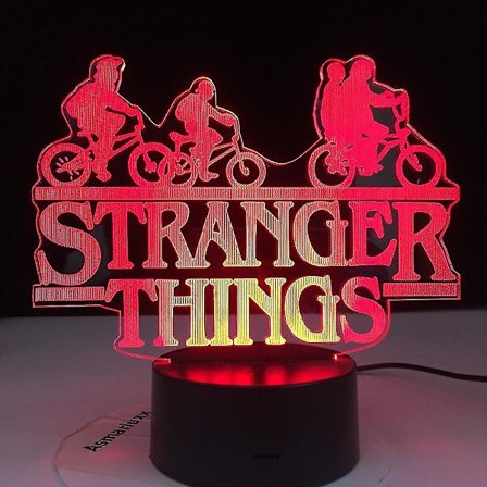 Stranger Things Nattlampa Kreativ Stereo 3d Skrivbord Sovrum