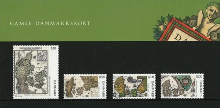 Danmark 2009 - Gamle Danmarkskort - AFA souvenirmappe 85