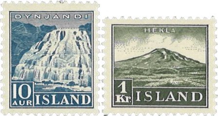 Island 1935 - AFA 181-182 - Ubrugt
