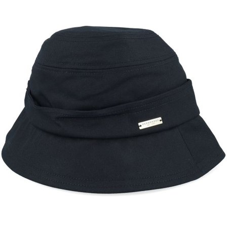 Seeberger - Svart Hatt - Cotton Black Cloche @ Hatstore