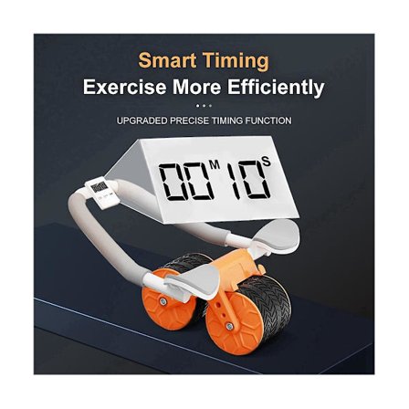 Ab Roller Hjul med Automatisk Tilbakegang og Albue Støtte Treningshjul Stille Abdominal Hjul Hjemmetreningsutstyr A