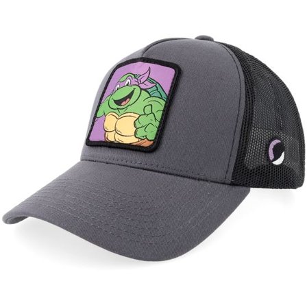 TMNT - Grå trucker Keps - "Donatello Box Grey/Black A-Frame Trucker " @ Hatstore