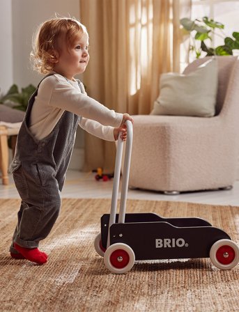 BRIO Brio 31351 Lære-Gå-Vogn, Sort - Multi/patterned - ONE SIZE