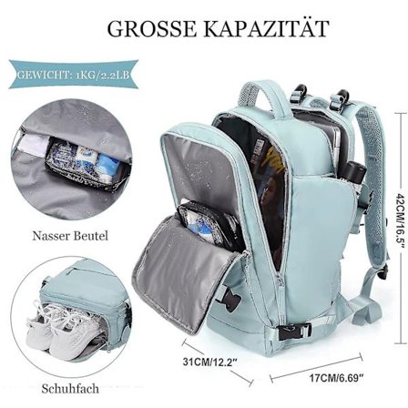 Kvinde Stor Rejserygsæk, Håndbagage Rygsæk, Vandring Rygsæk, Wate